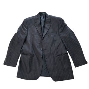 Ralph Lauren for Macy's Men's Suit Jacket Blazer Sport‎ Coat 41R Black Wool
